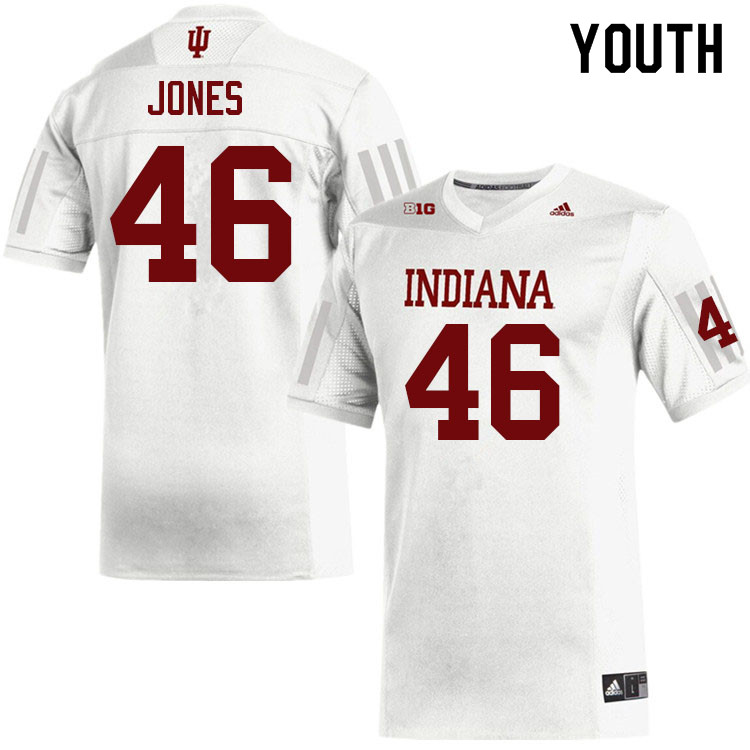 Youth #46 Isaiah Jones Indiana Hoosiers College Football Jerseys Sale-White